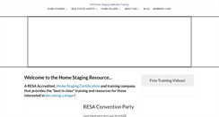 Desktop Screenshot of homestagingresources.com