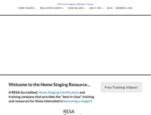 Tablet Screenshot of homestagingresources.com